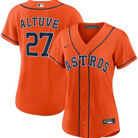 nike women's houston astros official replica jersey|houston astros baseball jersey.